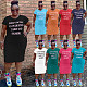 5XL Letter Print Short Sleeve Plus Size T Shirt Dress WA-714918