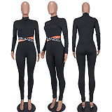 Fitness Sportswear Solid Color Skinny One Piece Jumpsuit YD-8660
