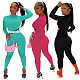 Fitness Sportswear Solid Color Skinny One Piece Jumpsuit YD-8660