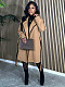 Women's Woolen Long Sleeve Lapel Neck Loose Trench Coat ZS-0644