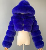 2025 Autumn Winter Women Short Faux Fur Hoodies Coat Large Size RS-QYXLM