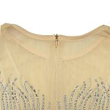 2024 Elegant Lady Mesh Splicing Hot Drilling Split Club Dress BY-6807