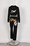 Leisure Street Cropped Coat Elasticated Waist Pants Suits RS-20231