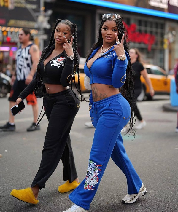 Leisure Street Cropped Coat Elasticated Waist Pants Suits RS-20231