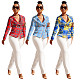 Fall Elegant Office Lady Plaid Blazer Jacket PINH-13309
