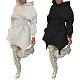 2024 Leisure Women Long Sleeves Loose Hoodies Dress MK-3200