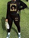 Leisure Women Printed Long Sleeved Bodycon Pants 2 Pieces Set DN-N8234U1