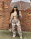 Summer Women High Waist Camouflage Army Fatigue Joggers Wide Leg Pants RS-S6920