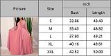 2024 Elegant Lady V-neck Full Sleeves Solid Color Hem Long Dress JLY-6838