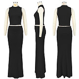 2024 Casual Women Sleeveless Tops And Long Skirt 2 Pieces Sets ASL-6712