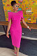 2024 Elegant Lady Waistcoat Sleeveless Slim Split Maxi Dress NY-10668