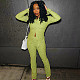 Long Sleeves Turndown Collar Solid Button Sexy T-Shirt Pants 2 Piece Sets MXXB-K23ST310
