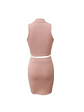 2024 NEW Women Solid Color Love Decoration Mini Skirts Sets 2PCS LSD-1955