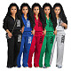2024 Casual Women Letter Printed Zipper Tops And Long Pants Sporty Suits XING-344