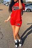 Women Summer Letter Printing T-shirt And Jogger Pants Two Piece Sets RS-M3111P30