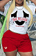 Letter Printed T-shirt Solid Biker Shorts Outfits DN-N8008T48