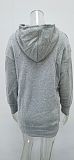 Hand Warmer Pocket Hooded Sweatshirt Mini Dress HX-0081