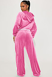Tracksuit Set Zip Hoodie Long Workout Pants Sweatsuit YD-8798
