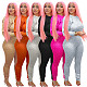 Women Sweater Short Tops+Slim Long Pencil Pants PN-6270