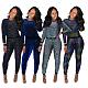 Women's Sequin Glitter Long Sleeve Sweatshirts and Skinny Long Pants Outfits MA-266