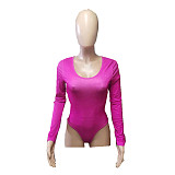 Women's Pit Stripe Long Sleeved U-neck Top Sexy Wrapped Hip Mini Skirt Set RS-8054
