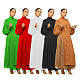 Casual Ladies Full Sleeves Pullover Knitted Mesh Long Dresses TR-1290