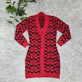 Autumn Winter Women Slim Knitted Cardigan Sweater Jacket CY-4028