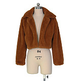 Winter Warm Fluffy Faux Fur Coats Jackets