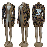 Autumn Winter Women Slim Knitted Cardigan Sweater Jacket CY-4028
