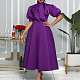 2024 Elegant Lady Half Sleeves Bandage Hem Maxi Dresses MLA-8481