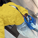 Women Solid Color Padded Thermal Jacket CH-23092