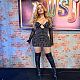 Sexy Girls Strapless Hot Drilling Black Mesh Mini Dress Sets NY-2979