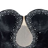 2024 Sexy Strapless Backless Hot Drilling Straps Split Long Party Dress BY-6786