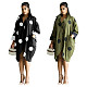 2024 Women Printed Quarter Sleeve Pockets Blouse Dresses YF-10699