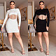 Ladies Diamond Strip Splicing Long Sleeve Mini Dress NY-3107