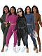 Vintage Style Women Knitted Diamond Checked Twist Pullover Sets CH-23111