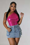 Fashion Women Slim Package Hips Pockets Denim Mini Skirt LX-3555