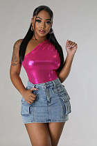 Fashion Women Slim Package Hips Pockets Denim Mini Skirt LX-3555