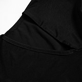 Women Tight-fitting Long Sleeved Bow-tie Black Jumpsuits MXXB-K23JP494