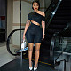 2024 Sexy Oblique Shoulder Hollow Out Black Women Rompers XRB-10072