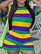 2024 Stylish Prnted Short Sleeve Tops With Shorts 2 Pieces Set RS-B666
