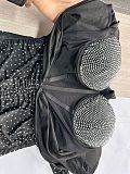 Sexy Hot Drill Drawstring See-through Stretch Slim Mini Club Dress NY-3105