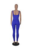 2024 Sexy Women U-neck Sleeveless Backless Slim Sporty Jumpsuit HXZY-0305