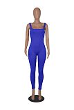 2024 Sexy Women U-neck Sleeveless Backless Slim Sporty Jumpsuit HXZY-0305