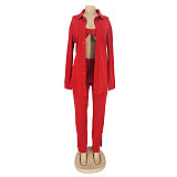 Streetwear Knitted Autumn Outfits 3 Piece Pants Set AIL-231