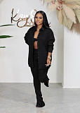 Streetwear Knitted Autumn Outfits 3 Piece Pants Set AIL-231