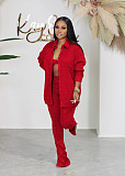 Streetwear Knitted Autumn Outfits 3 Piece Pants Set AIL-231
