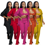 Streetwear Knitted Autumn Outfits 3 Piece Pants Set AIL-231