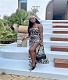 Backless Printed Spaghetti Strap Maxi Dresses BGN-262