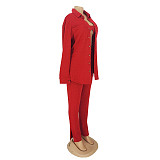 Streetwear Knitted Autumn Outfits 3 Piece Pants Set AIL-231